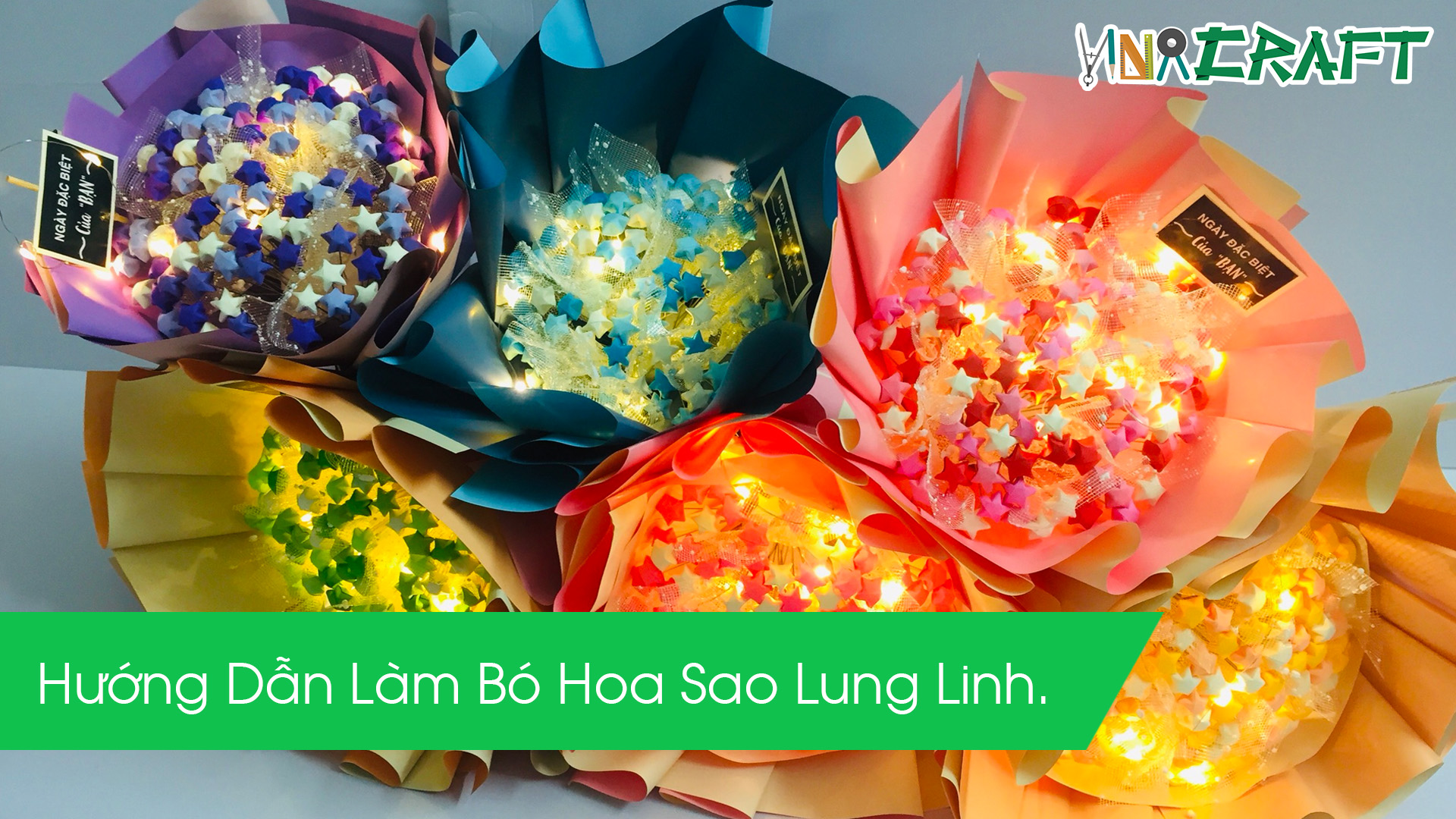 Hướng Dẫn Làm Bó Hoa Sao Lung Linh